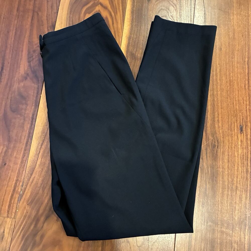 Zero + Maria Cornejo High Waist Tapered Leg PantS Trousers Black Size 8
